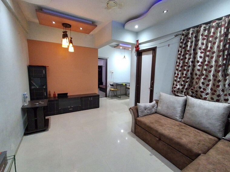 Living Room, gracia-chs 1 Bedroom 600 Sq.Ft. Apartment In Kharadi Pune 10136775
