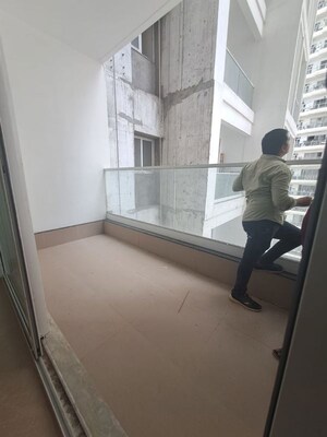 Balcony in 3 BHK Apartment at Omkar Alta Monte, Malad East – for Rent