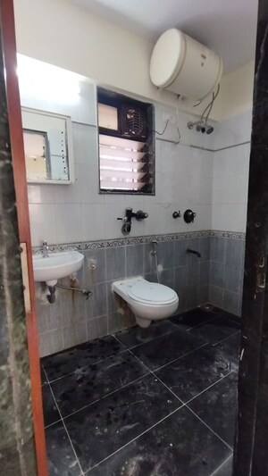 Bathroom in 1 RK Apartment at Navbharat Sahyog CHS, Goregaon East – for Rent