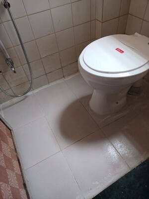 Bathroom in 1 RK Apartment at Navbharat Sahyog CHS, Goregaon East – for Rent