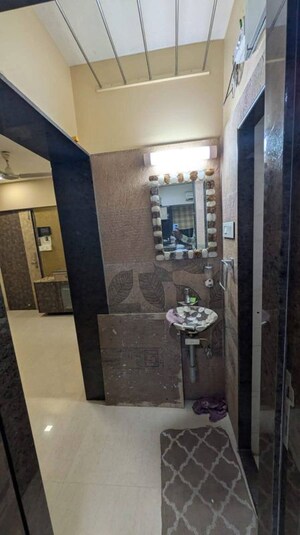 Bathroom in 1 BHK Apartment at Riddhi Garden, Malad East – for Rent
