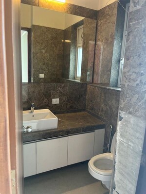 Washroom in 3 BHK Apartment at L&T Crescent Bay T2, Parel – for Rent