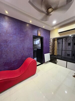 Living Room in 1 BHK Apartment at Shree Gurudutt CHS, Seawoods – for Rent