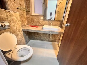 Washroom in 3 BHK Apartment at L&T Crescent Bay T2, Parel – for Rent