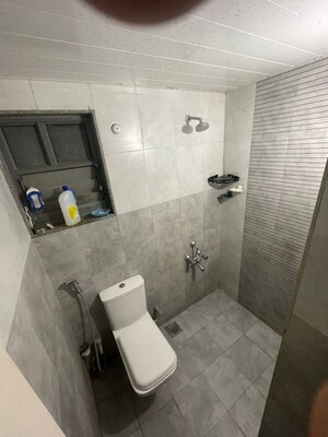 Bathroom in 3 BHK Apartment at Rohan Abhilasha Building D, Wagholi – for Rent