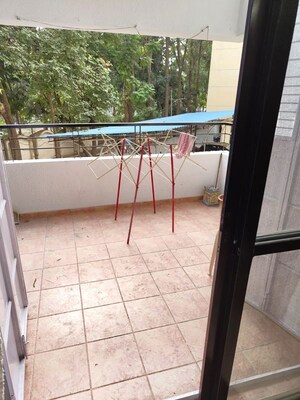 Balcony in 3 BHK Apartment at Prakriti Society, Baner – for Rent