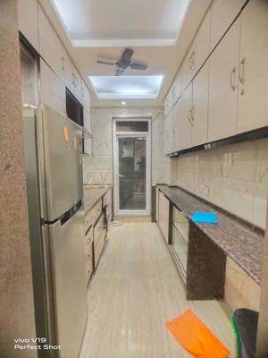 Kitchen in 3 BHK Builder Floor at East Of Kailash – for Rent