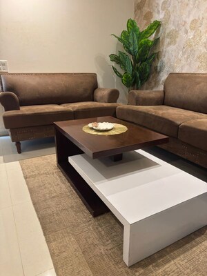 Living Room in 3 BHK Apartment at Uptown Insignia, International Airport Road – for Rent