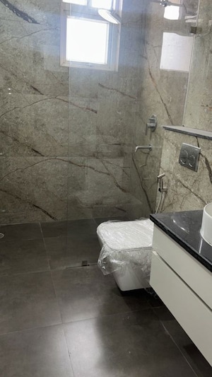 Bathroom in 3 BHK Apartment at Affinity Greens, International Airport Road – for Rent