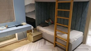 Living Room in 3 BHK Apartment at Marathon Monte South, Byculla West – for Sale