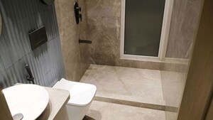 Bathroom in 3 BHK Apartment at Marathon Monte South, Byculla West – for Sale