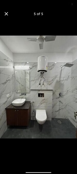 Bathroom in 1 BHK Builder Floor at Saket – for Rent