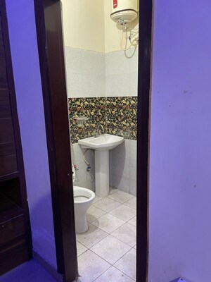 Bathroom in 2 BHK Builder Floor at Khanpur – for Rent