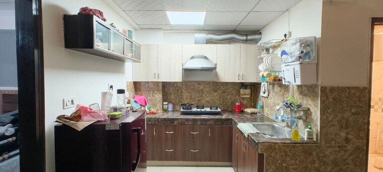 Kitchen, sustain-white 2 Bedroom 1150 Sq.Ft. Builder Floor In Sector 45 Noida 10137406