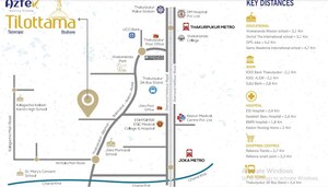 2 BHK Apartment – Map Location View at Aztek Tilottama, Thakurpukur - for Sale