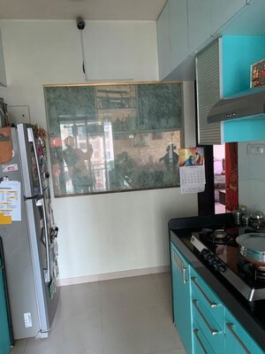 Kitchen in 2 BHK Apartment at Raheja Interface Heights, Malad West – for Rent