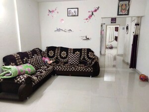 Living Room in 2 BHK Apartment at Sanskruti Arcade, Wakad – for Rent