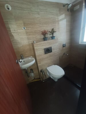 Bathroom in 2 BHK Apartment at Royal Oasis, Malad West – for Rent
