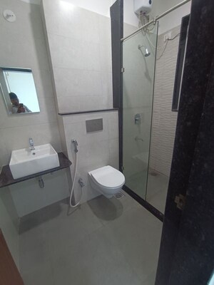 Bathroom in 3 BHK Apartment at Shreeji Atlantis, Malad West – for Rent