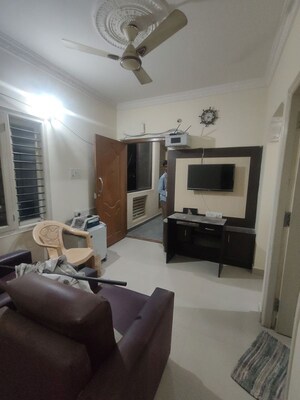 Living Room in 1 BHK Builder Floor at Hsr Layout Sector 3 – for Rent