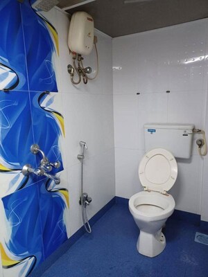 Bathroom in 1 RK Apartment at Navbharat Sahyog CHS, Goregaon East – for Rent