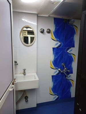 Bathroom in 1 RK Apartment at Navbharat Sahyog CHS, Goregaon East – for Rent