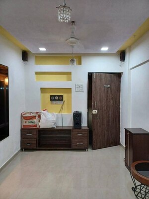 Living Room in 1 RK Apartment at Navbharat Sahyog CHS, Goregaon East – for Rent