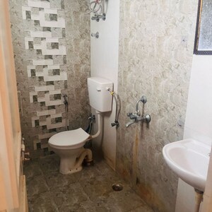 Bathroom in 2 BHK Apartment at Manglam Aadhar, Keshupura – for Rent
