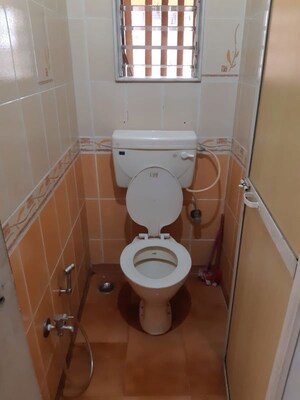 Bathroom in 1 BHK Apartment at Eden Woods complex, Manpada – for Rent