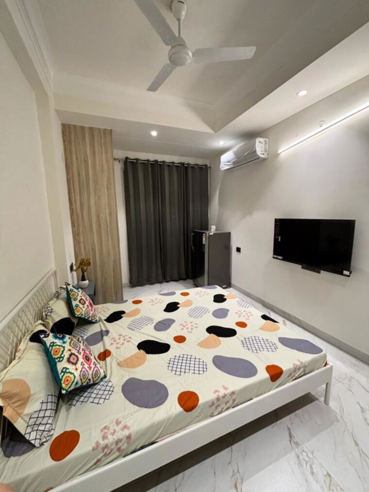 Bedroom, sector 46 1 RK 1100 Sq.Ft. Builder Floor In Sector 46 Gurgaon 10137774
