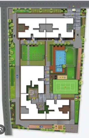 Master Plan in 3 BHK Apartment at Adarsh Crest Phase 1, Hebbal – for Sale