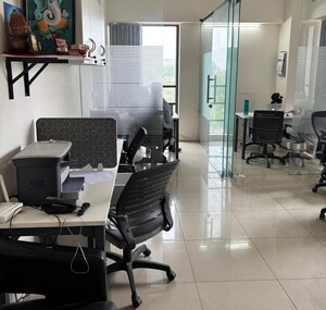 Team Area in  Office Space at Goyal Titanium Business Park, Makarba – for Rent