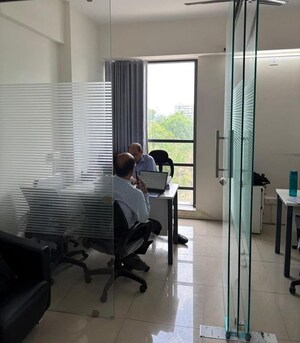Team Area in  Office Space at Goyal Titanium Business Park, Makarba – for Rent