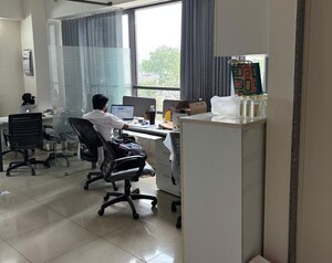 Team Area in  Office Space at Goyal Titanium Business Park, Makarba – for Rent
