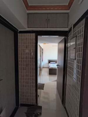 Bathroom in 2 BHK Apartment at Soham Garden, Manpada – for Rent