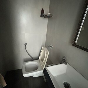 Bathroom in 2 BHK Apartment at Shree Shakun Heights, Goregaon East – for Rent