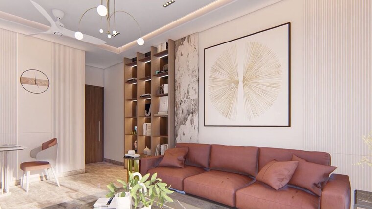 Living Room, gajra-bhoomi-serenity 2 Bedroom 1240 Sq.Ft. Apartment In Kharghar Navi Mumbai 10137838