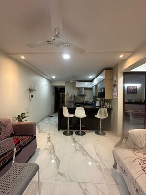 Living Room in 1.5 BHK Apartment at Amal Aspen Park, Goregaon East – for Sale