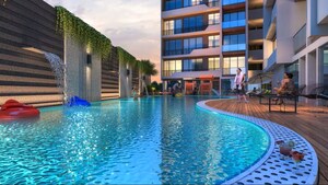 Swimming Pool in 3 BHK Apartment at Hitech Crystal Corner, Kharghar Sector 11 – for Sale