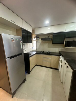 Kitchen in 1.5 BHK Apartment at Aspen Park, Goregaon East – for Rent