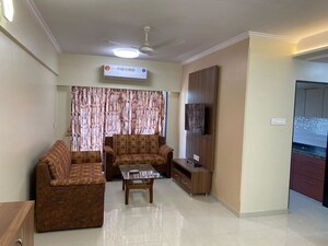Living Room in 2 BHK Apartment at Sethia Grandeur, Bandra East – for Rent