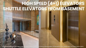 Building Lobby in 4 BHK Apartment at DLF Privana West, Sector 76 – for Sale