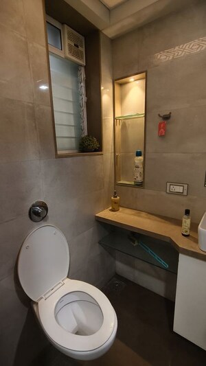 Bathroom in 2 BHK Apartment at Satellite Royale, Goregaon East – for Rent