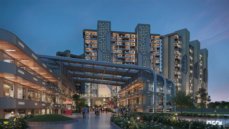 Exterior View, new-sky-city 2 Bedroom 1337 Sq.Ft. Apartment In Nh 22 Chandigarh 10138453