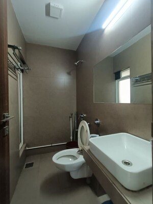 Bathroom in 3 BHK Apartment at Akshar Green World, Dighe – for Rent