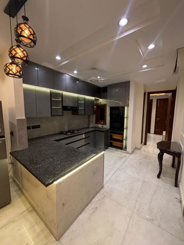 Kitchen, safdarjung enclave 3 Bedroom 1300 Sq.Ft. Builder Floor In Safdarjung Enclave Delhi 10138585