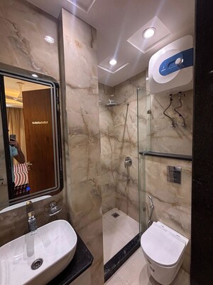 Bathroom in 3 BHK Builder Floor at Safdarjung Enclave – for Rent