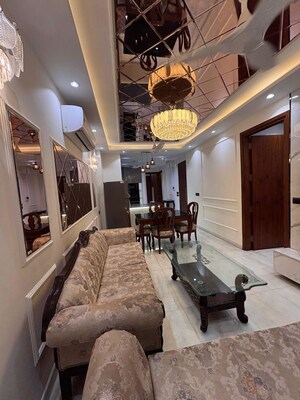 Living Room in 3 BHK Builder Floor at Safdarjung Enclave – for Rent