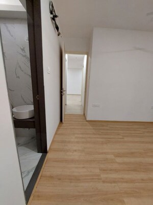 Building Lobby in 2 BHK Apartment at Aurum Q Residences, Ghansoli – for Rent