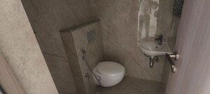 Bathroom in 1 BHK Apartment at Antariksh Ace, Bandra East – for Rent